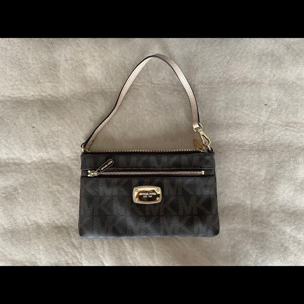 Michael Kors wristlet bag.